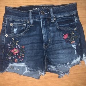 American Eagle Embroidered Shorts